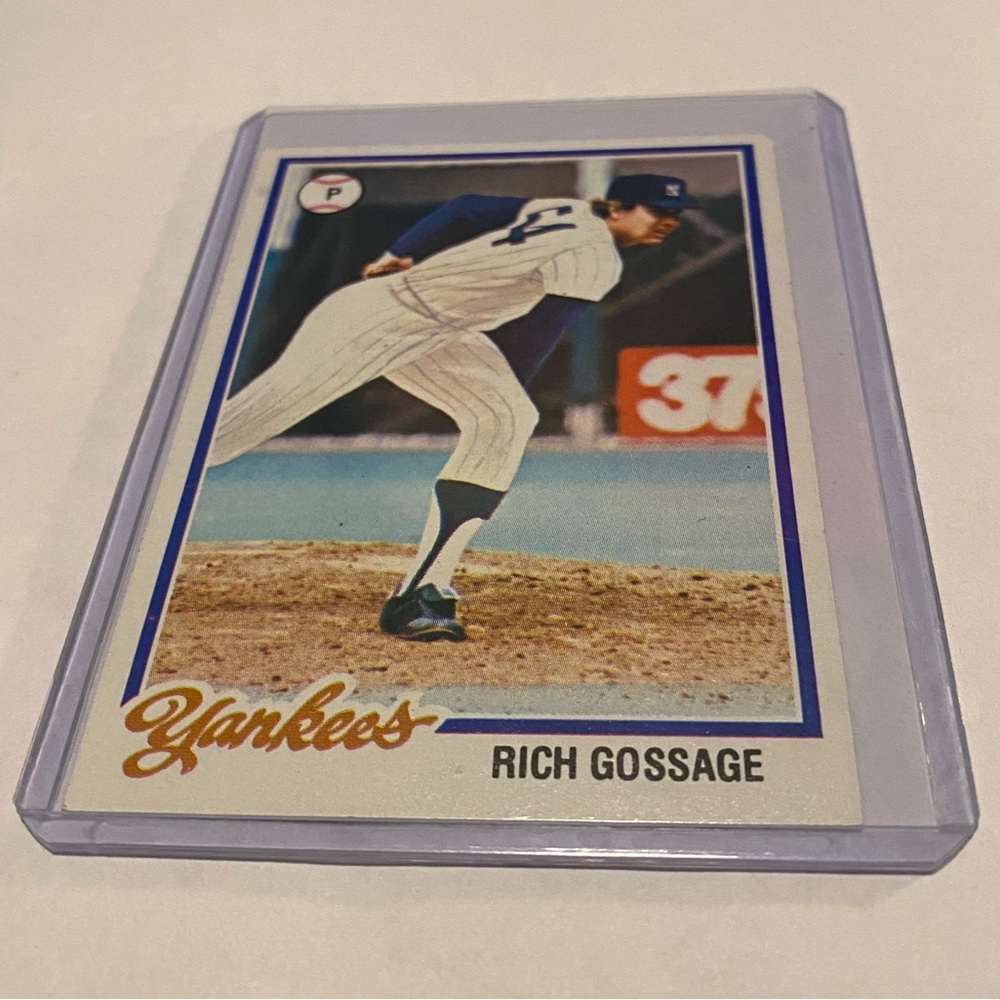 Rich "Goose" Gossage 1978 Topps Baseball card # 70 New York Yankees Vintage